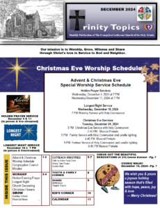 Trinity Topics--December 2024